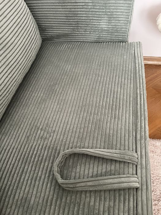 Przepiękna sofa sztruksowa nowa.