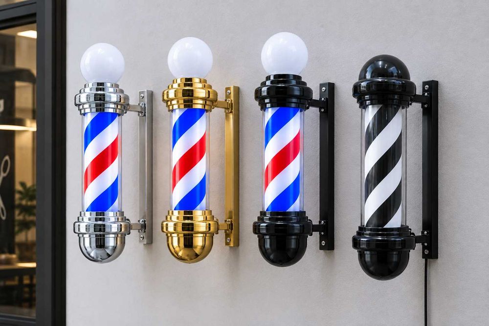 Barber Pole Novas e Resistentes à Água
