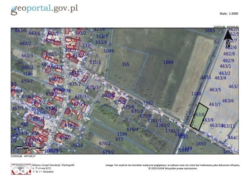 Działka budowlana 1.419 m² - Górzyn k.Lubska I WZ I media i asfalt - Widok 6