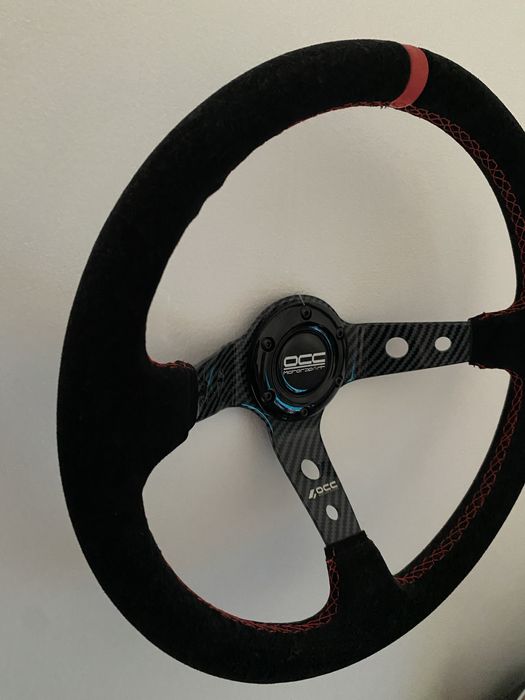 Volante occ motorsport original em alcantera