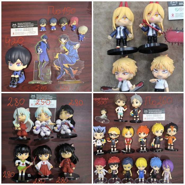 Фигурки аниме статуэтка Блю Лок Магическая Битва Фрирен  Наруто ДжоДжо