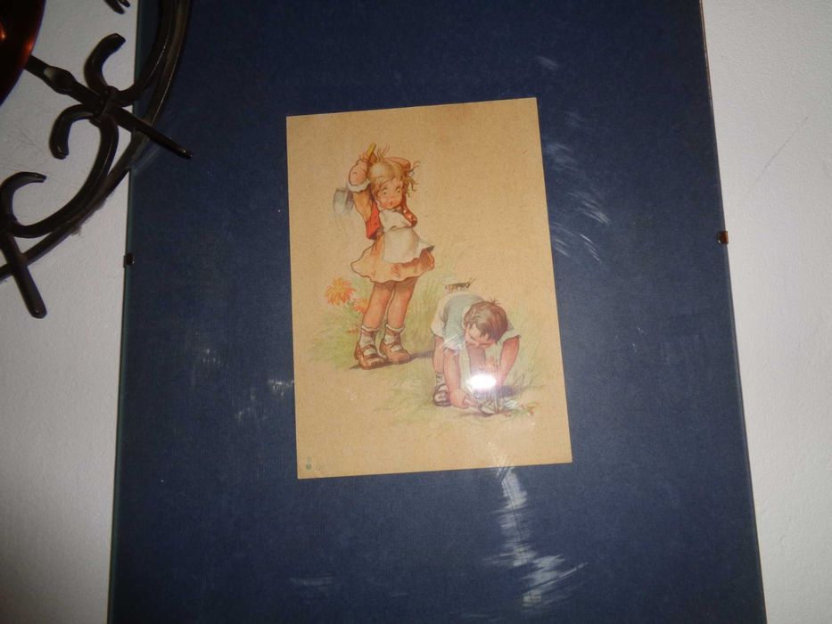 Stare Zabytkowe kolorowe ilustracje