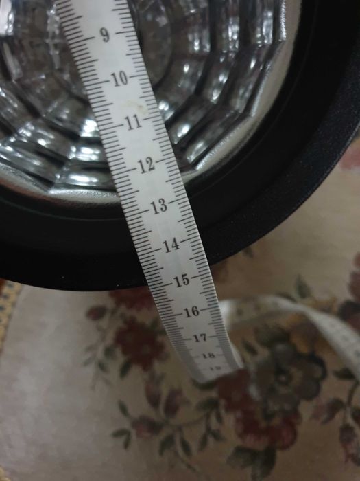 Lampa halogen czarny duży