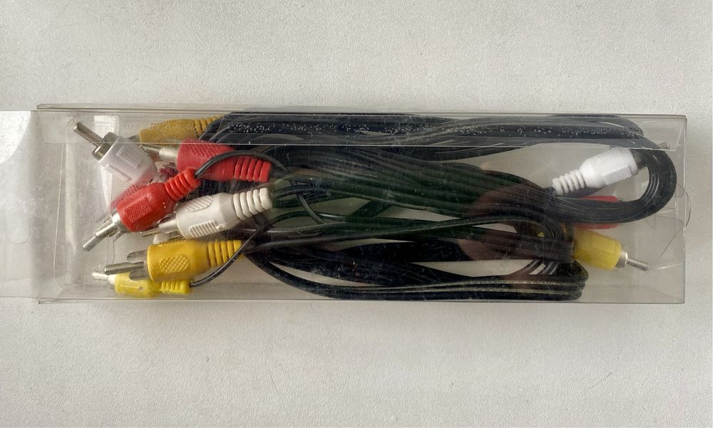 Кабель AV тюльпан 3RCA - 3RCA аудіо-відео 80 см