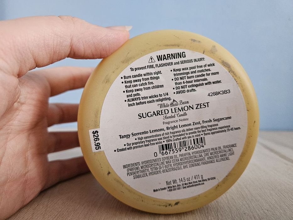 Ароматична свічка Bath and Body Works Sugared Lemon Zest