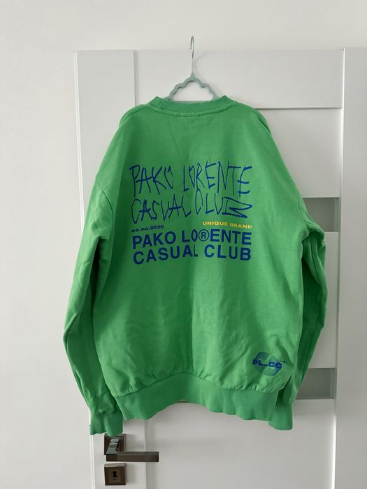 Bluza crewneck bez kaptura z dużym nadrukiem Pako Lorente