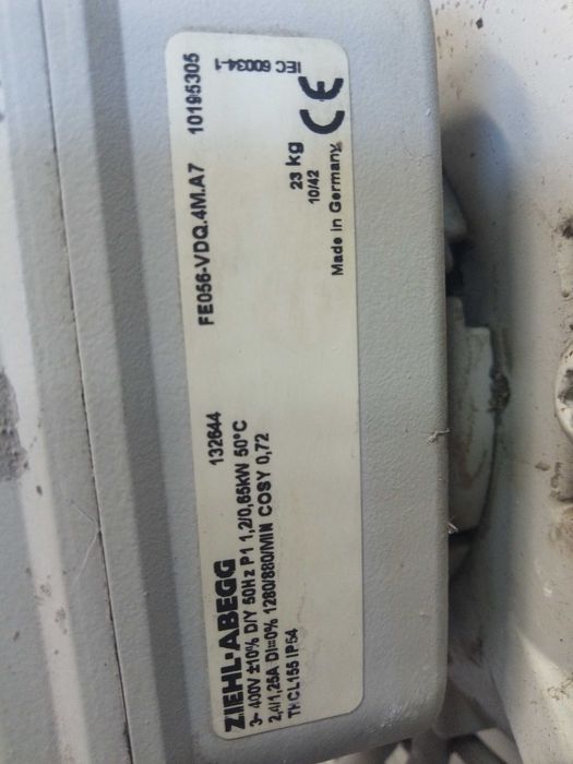 wentylator 380V fi550mm