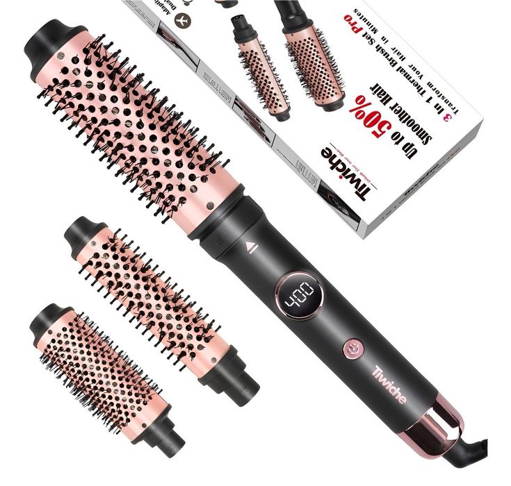Szczotka 3w1 do prostowania, loków i objętości – regulacja temperatury