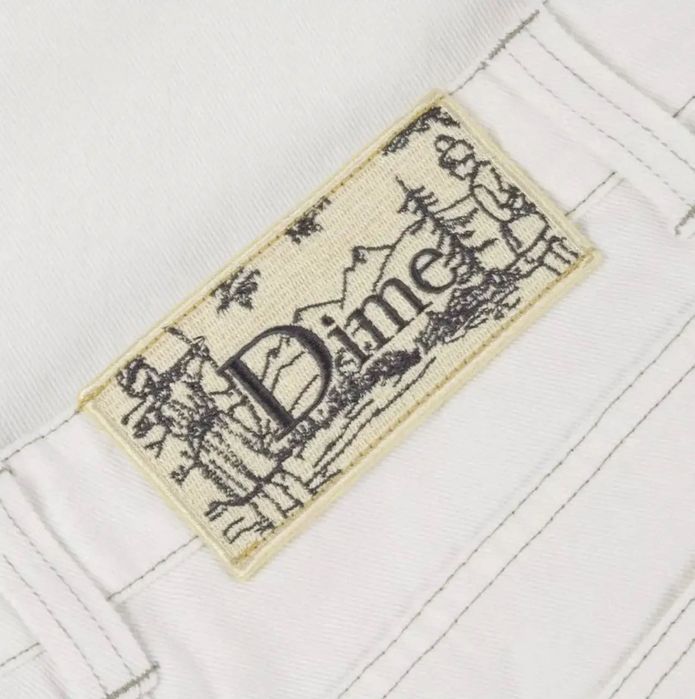 Беггі Джинси Dime у білому кольорі (XXS, XS, XL)