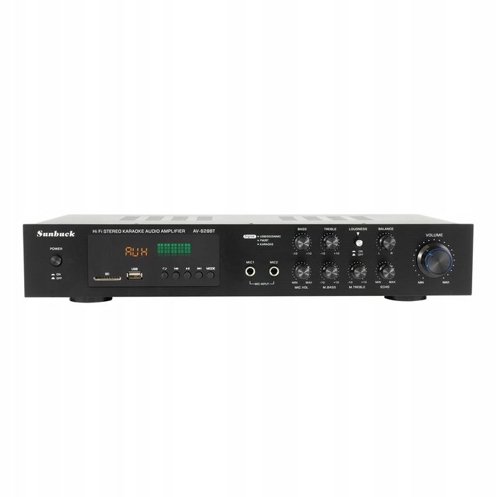 Wzmacniacz 600W Bluetooth Mini AV-628BT wzmacniacz HiFi FM/AM