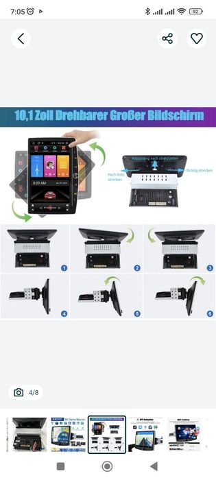 1DIN 4/64 10" android 14 магнітола нова!!!