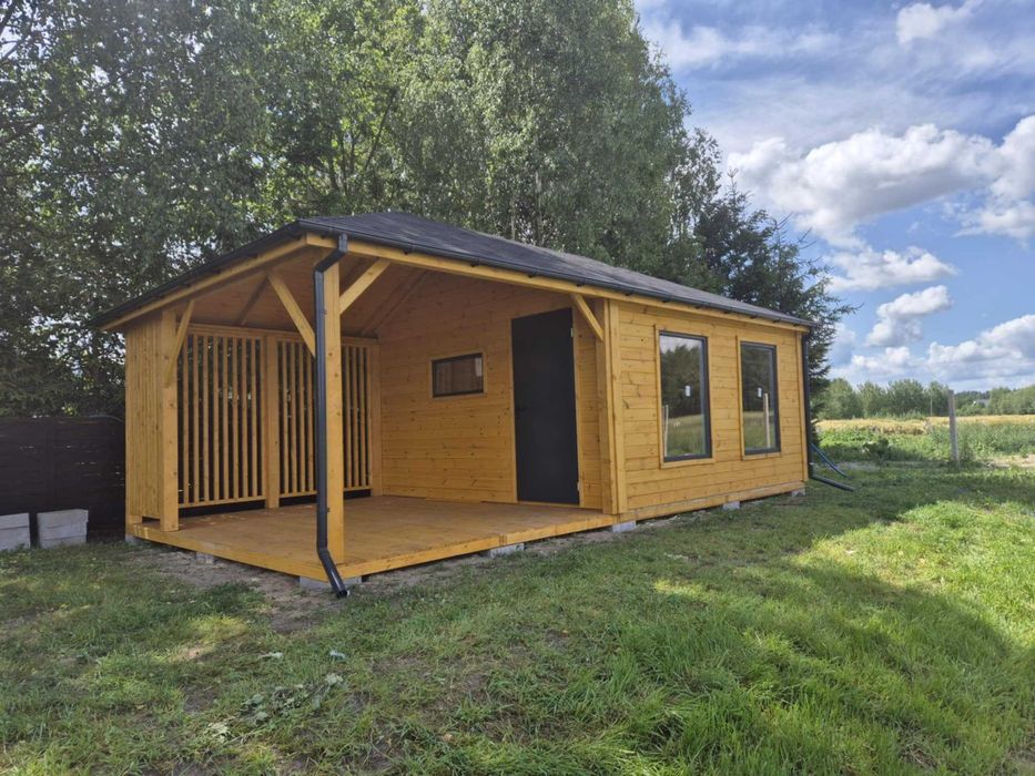 • • • • Domek narzędziowo letniskowy • • • • MAX III 4x7 m DREWNOTRIK