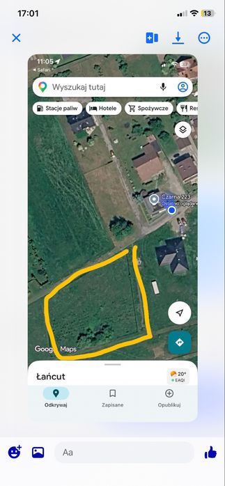 Działka budowlana ogrodzona 24ar - Widok 2
