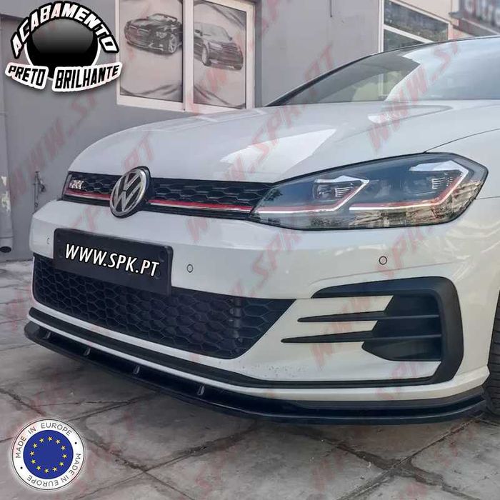 Lip / Spoiler Frontal VW Golf 7.5 GTI (2017-2019) - Preto Brilhante