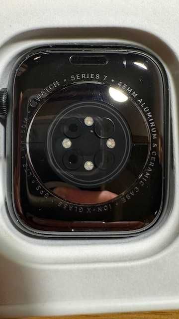 Apple Watch 7 LTE GPS Celluar green aluminium and ceramic case 45mm