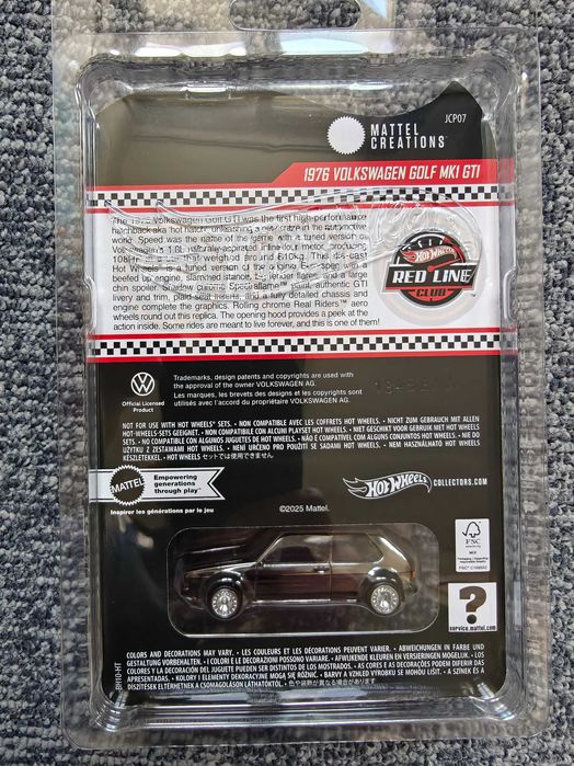 Hot Wheels1976 フォルクスワーゲン ゴルフ Mk1 RLC 限定 Hot