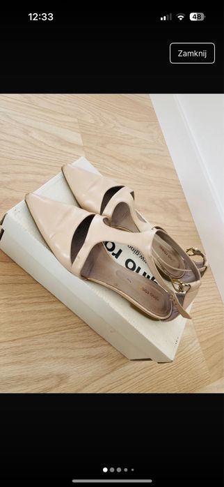 Gino rossi baleriny skorzane