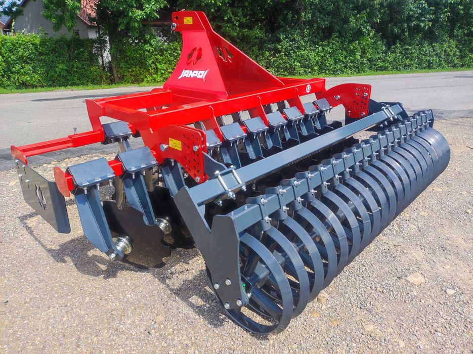 Brona talerzowa 1,6-3m TALERZÓWKA Janpol/ packer/struna OD RĘKI