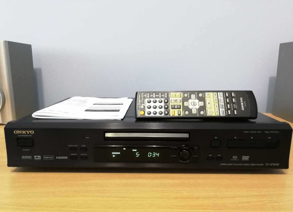 ONKYO DV-SP504E – Odtwarzacz DVD/CD/SACD/DVD-A Pilot Instrukcja !