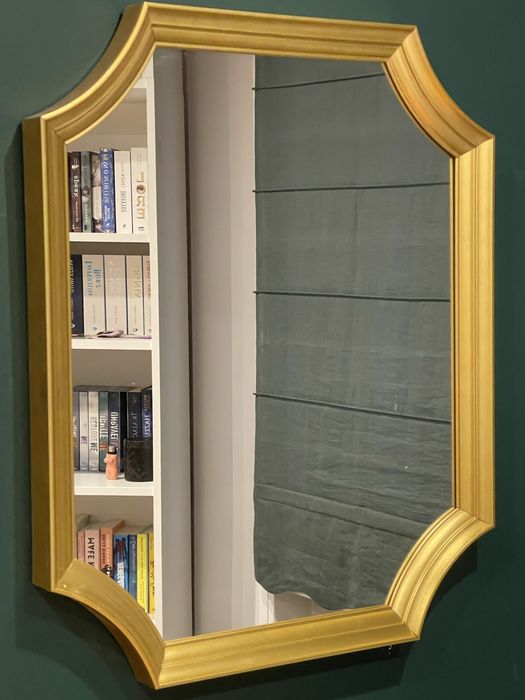 Lustro ikea złote na ścianę