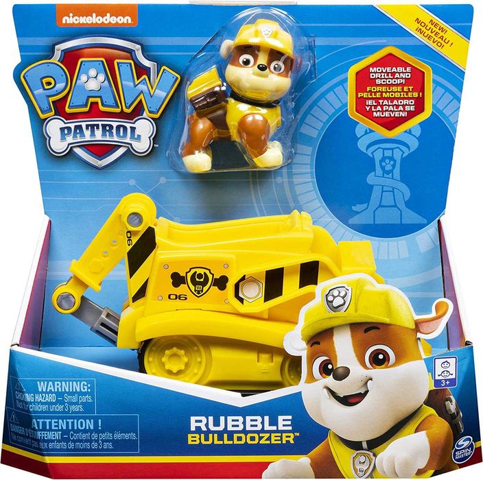Оригінал Paw Patrol, Rubbles Bulldozer Кремез Щенячий патруль Крепыш