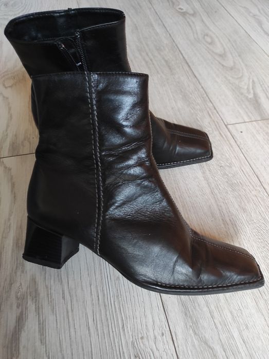 Buty botki 100% leather skóra rozm 38
