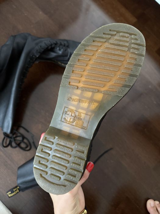 Нові високі Dr. Martens чорні шкіряні, р. 42