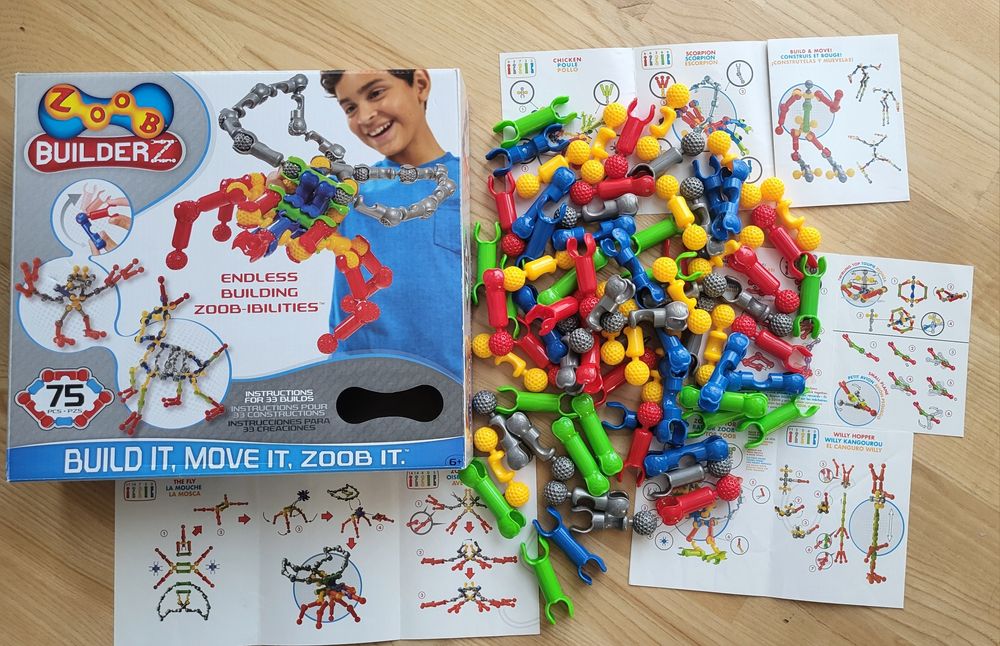Klocki plastikowe Dł dla dzieci, ZOOB BuilderZ.
