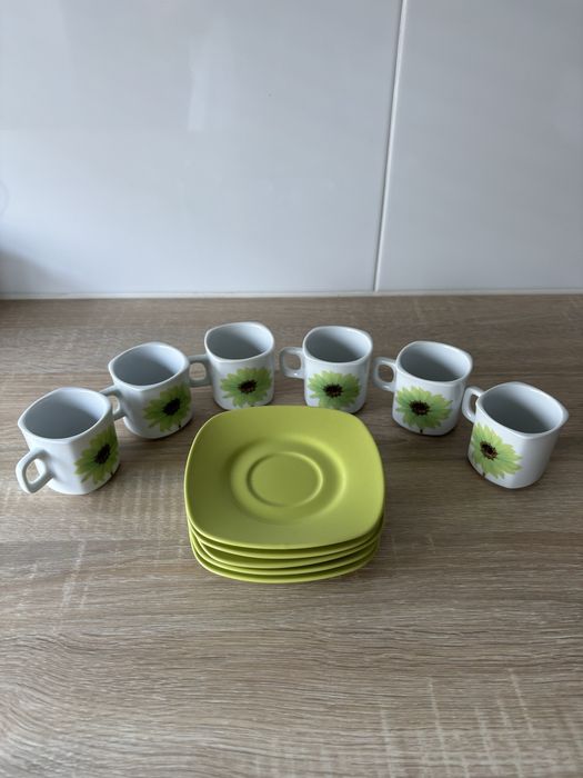 Conjunto 6 chávenas + 4 pires Gato Preto