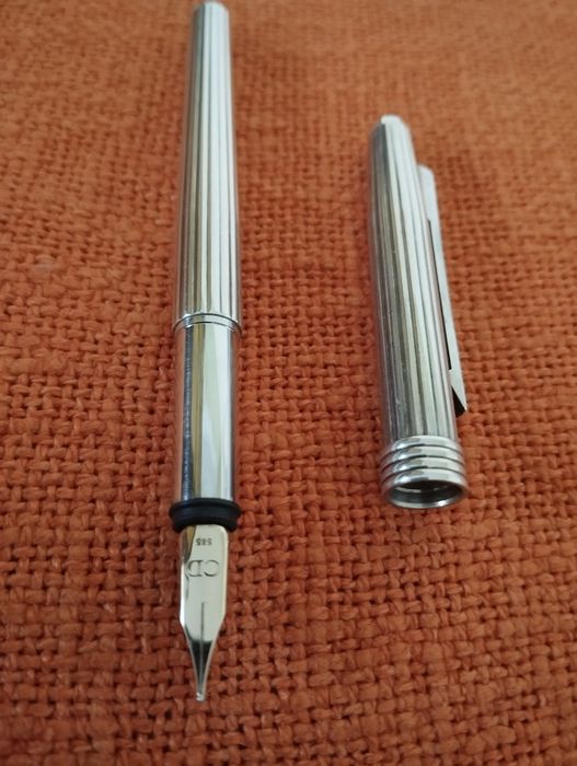 Christian Dior ручка серебро 925 перо золото 585