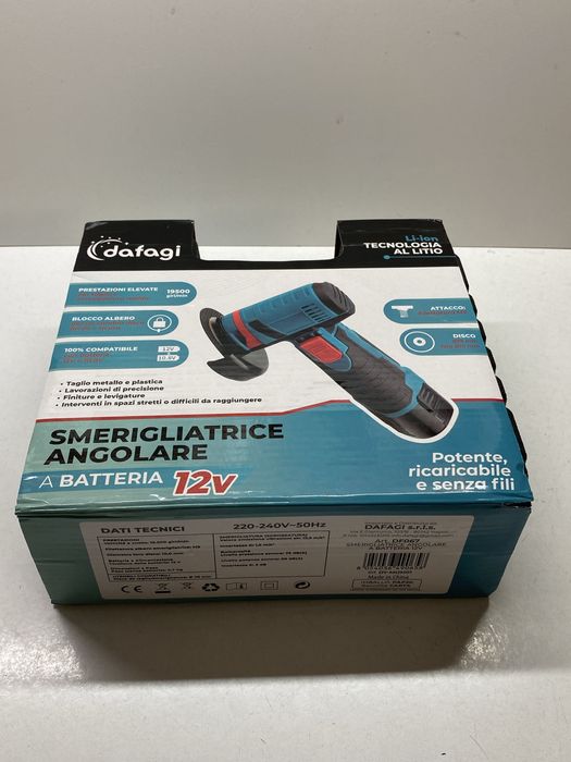 Esmerilhadeira Angular Dafagi 12V sem Fios