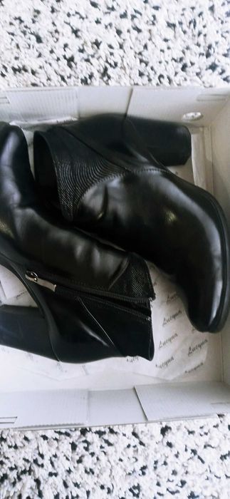 Botki skórzane r.40