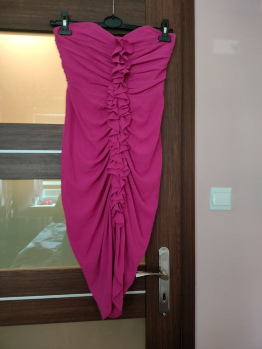 Różowa sukienka h&m  koktajlowa /wieczorowa/ studniówka 38