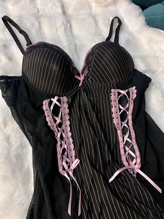 Zmysłowa koszulka nocna / babydoll damska L/XL