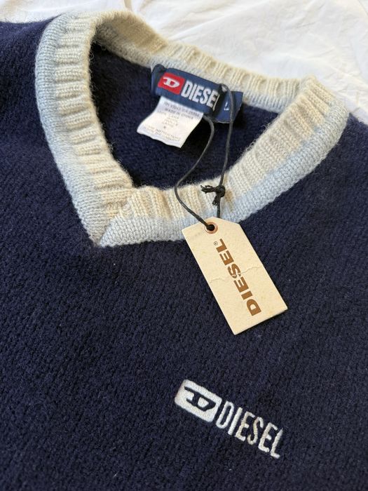 Sweter marki Diesel,100%wełny(wool/Lana), nowy,rozmiar L,wymiary 53/65