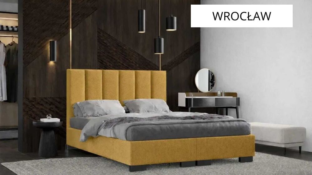 10 LAT GWARANCJI Łóżko tapicerowane ze stelażem metalowym - PRODUCENT