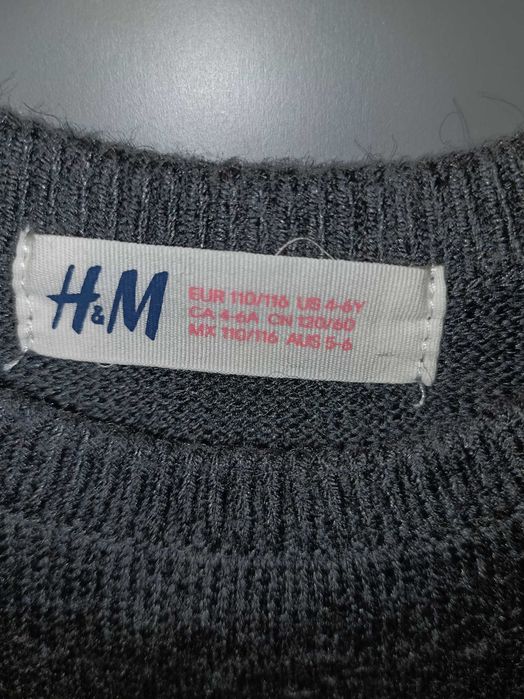 Sweterek z kokardkami dla dziewczynki H&M - r. 110/116 cm, 4-6 lat