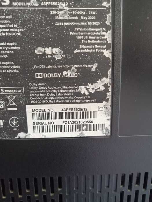Telewizor Philips 43 cali 43pfs5525/12