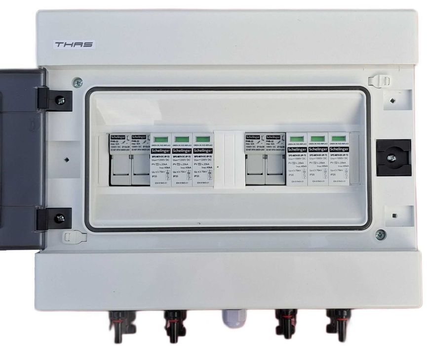 Fotowoltaika rozdzielnia DC 2 stringi