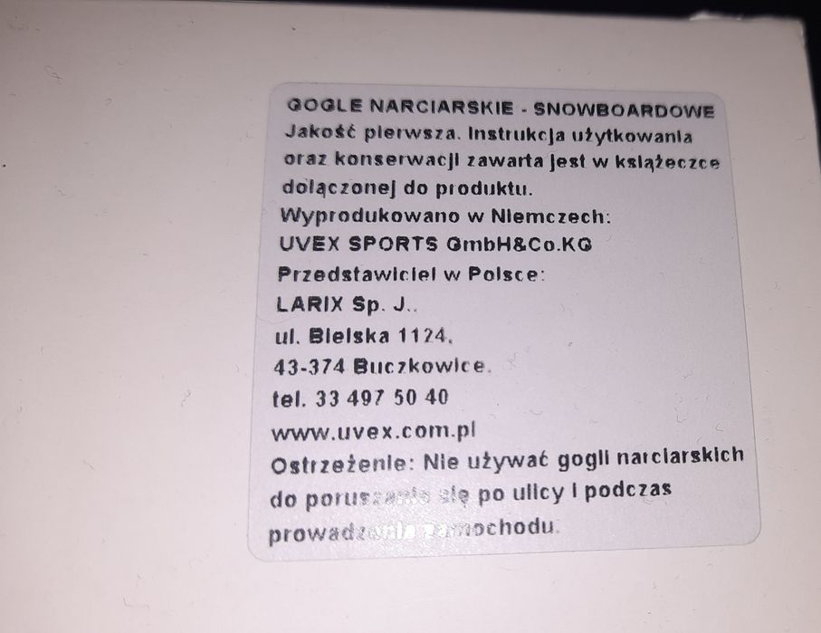 Gogle dziecięce  narciarskie - snowboardowe Uvex speedy pro