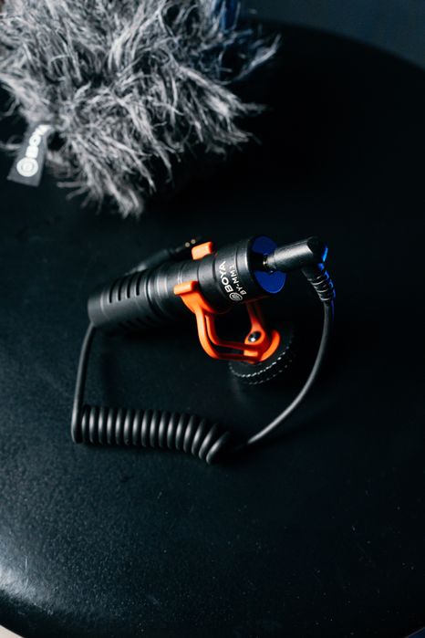 Mikrofon BOYA BY-MM1 + deadcat + uchwyt | pod aparat/telefon
