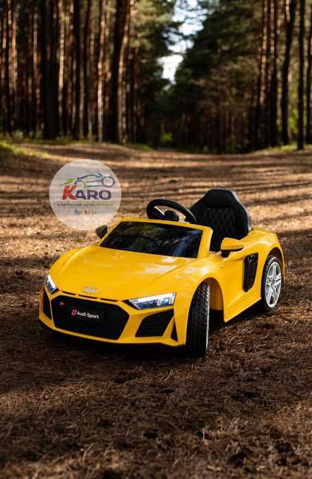 Auto Na Akumulator Audi R8 Pojazd dla dzieci Pilot dla Rodzica LED EVA