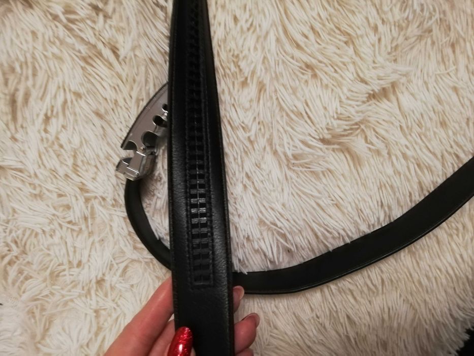 pasek skórzany Audi 135 czarny