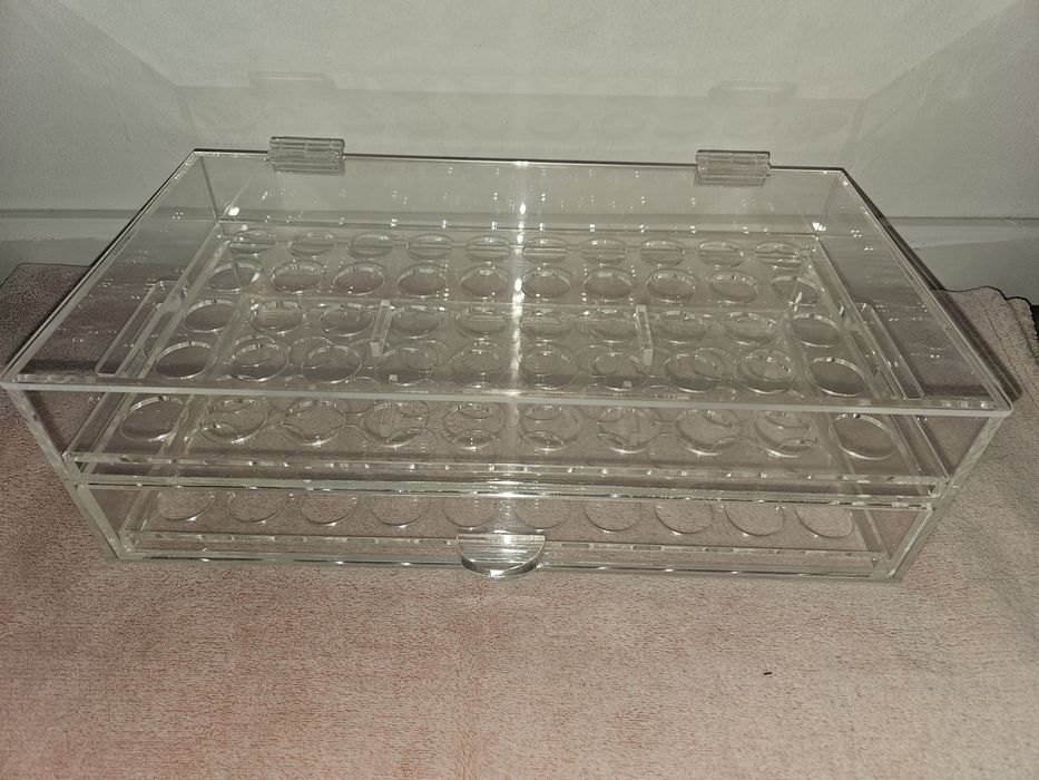 Expositor acrílico 2 andares para brigadeiros + acessórios