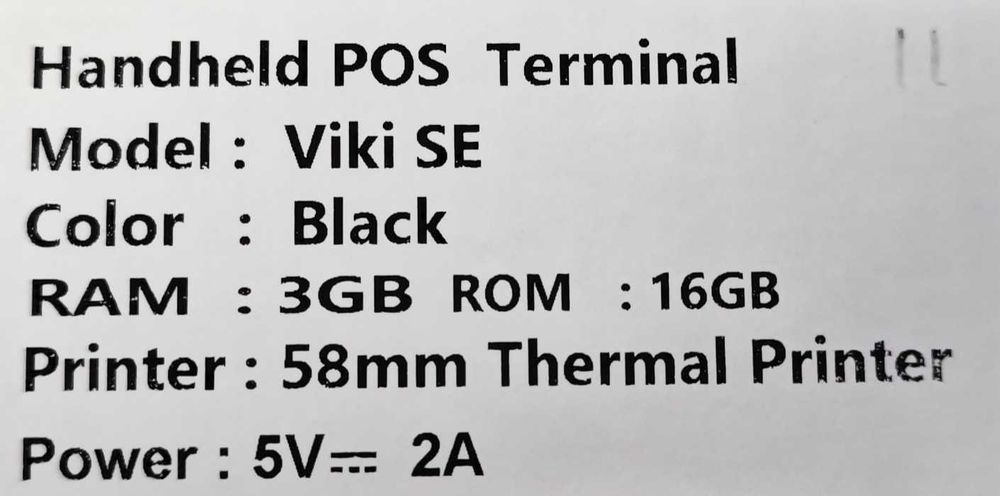 POS-термінал Viki SE 3Gb