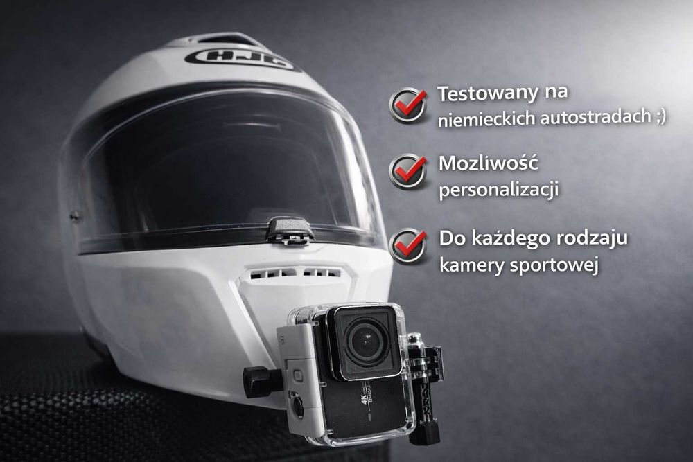 Uchwyt szczękowy (ChinMount) MEGA SET. Darmowa wysyłka. Śruby, przylepiec, przejściówki.