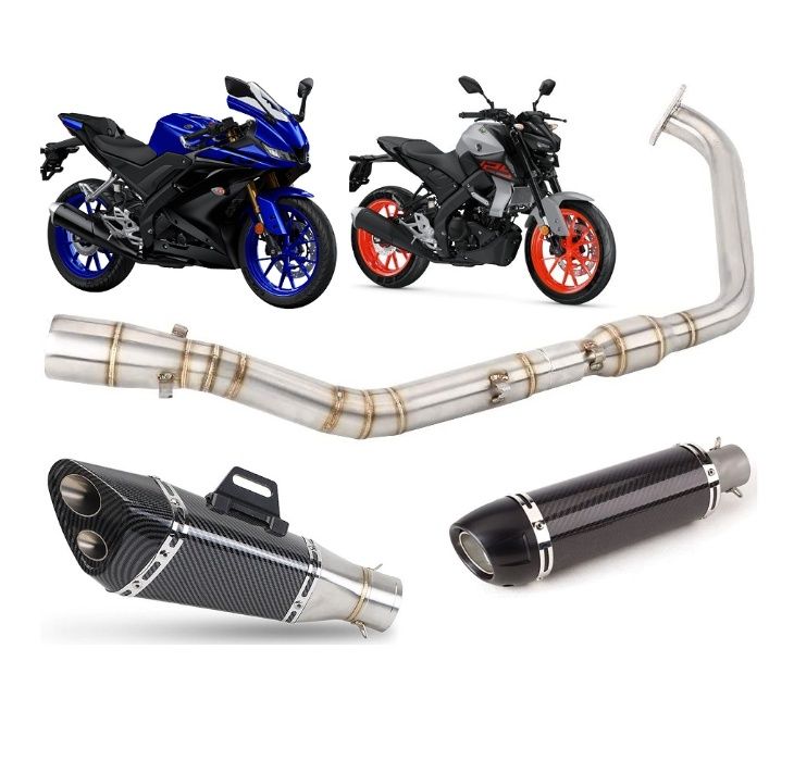 Wydech Sportowy Tłumik 19-25r Yamaha Yzf R125 MT 125 Nowy Model SC Leo