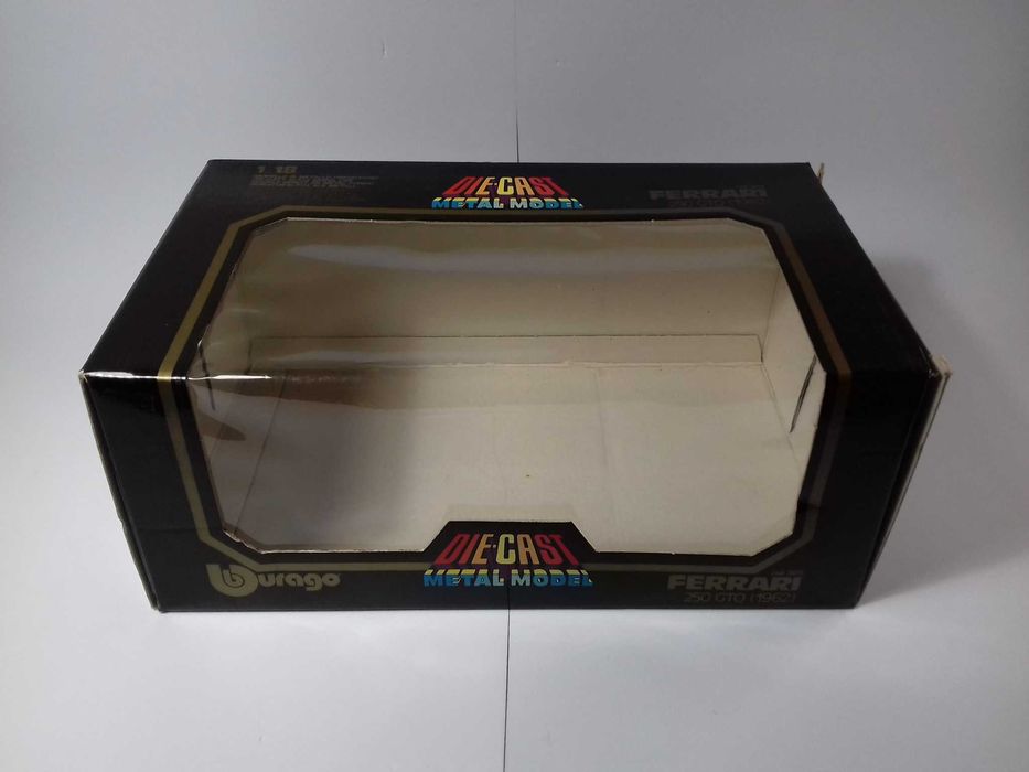 Burago 1:18 - 3x caixas vazias para o Ferrari 250 GTO de 1962, Ferrari 348tb EVOLUZIONE de 1991 e o Ferrari F40 de 1987