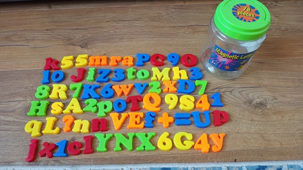 Magnetyczne literki i cyferki mix