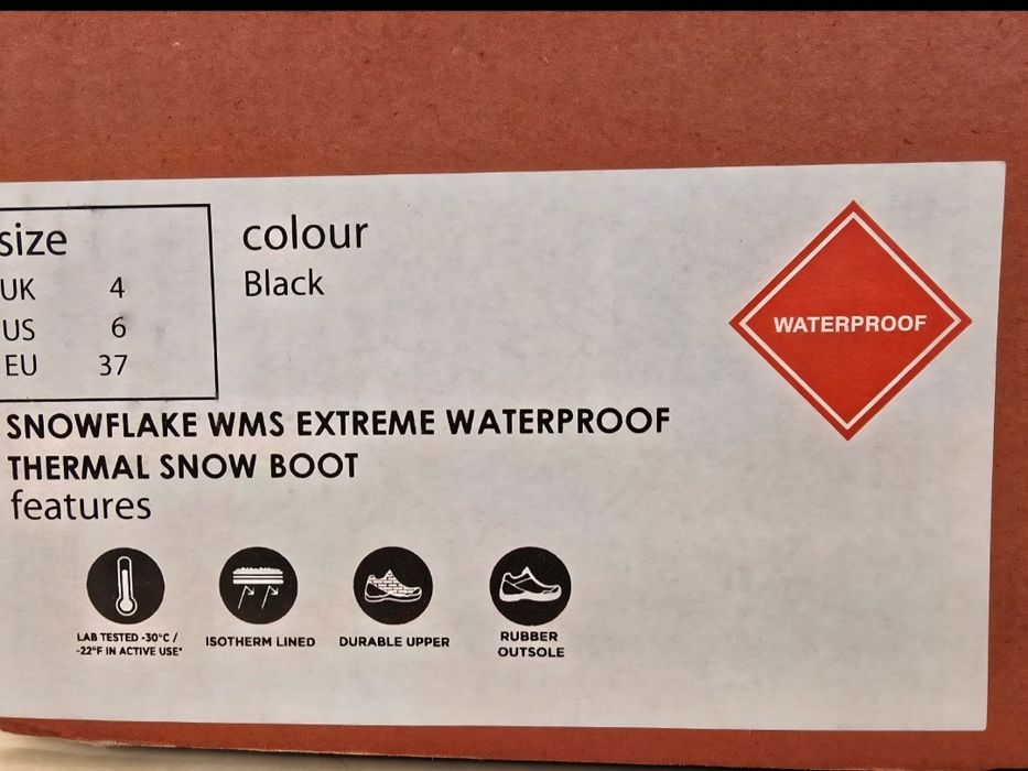 Nowe Śniegowce Mountain Warehouse r. 37, dł. wkładki 23,5 cm